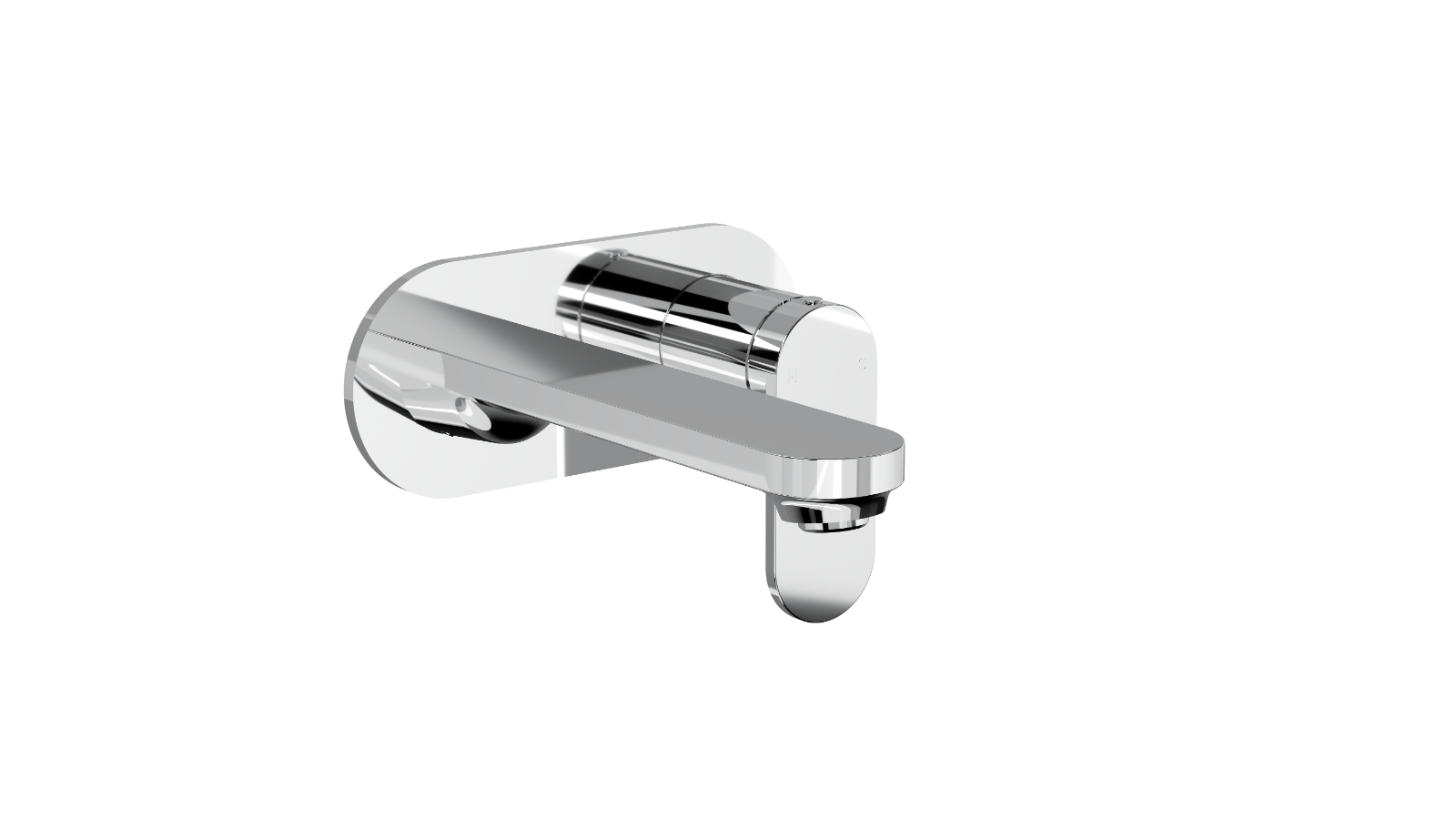 Linsol Capo One Plate Wall Basin/Bath Mixer - Chrome