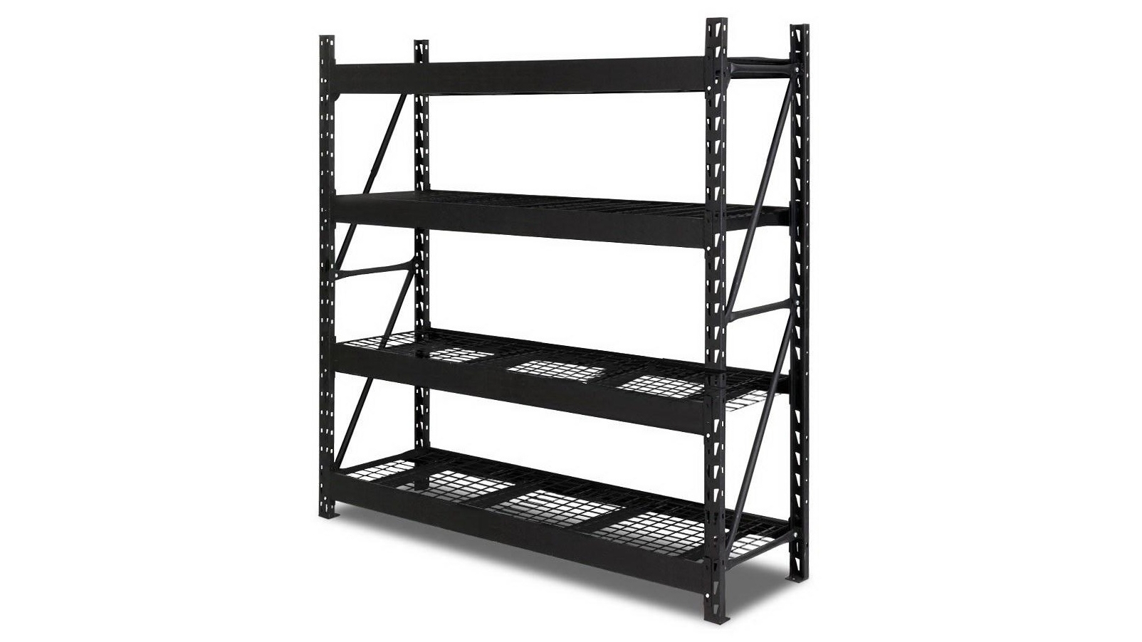Oversize Rack Giantz Warehouse Rack 200kg Capacity/Tier Black | Harvey Norman