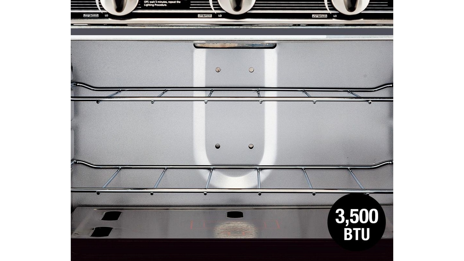 Thermomate 2 Burner Gas Portable Camping Oven Stove Combo Grey