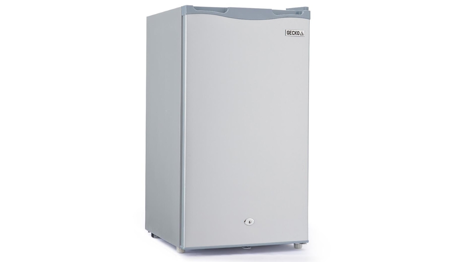 Gecko 95L Portable Bar Fridge and Freezer for Camping Silver Harvey