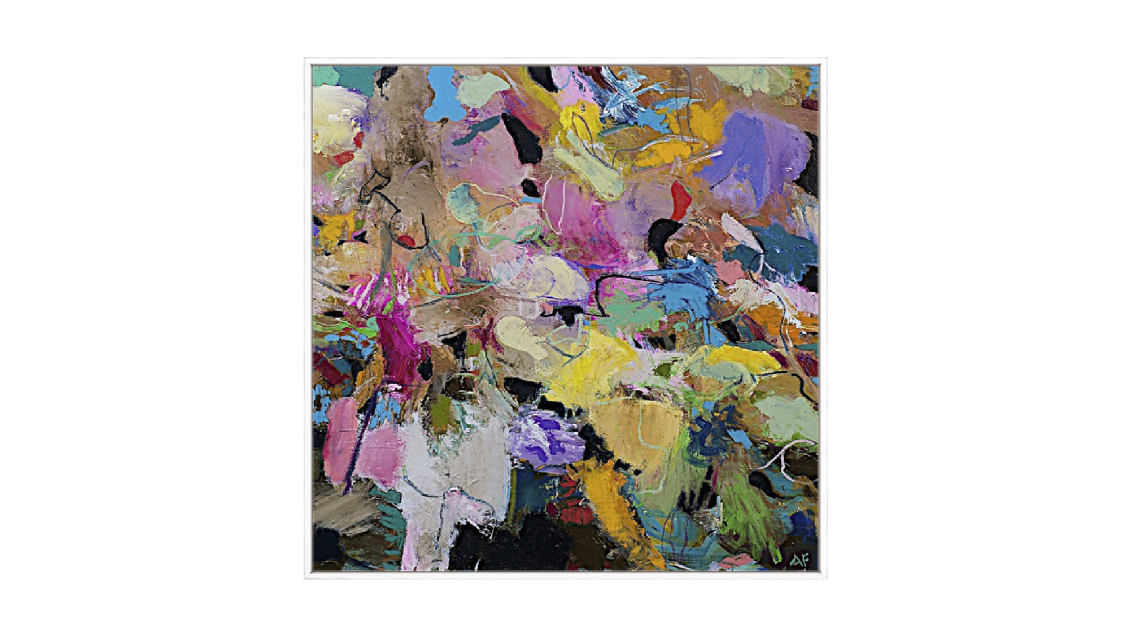 La Grolla Capri White Gallery Wall Art - 87 x 87cm | Harvey Norman