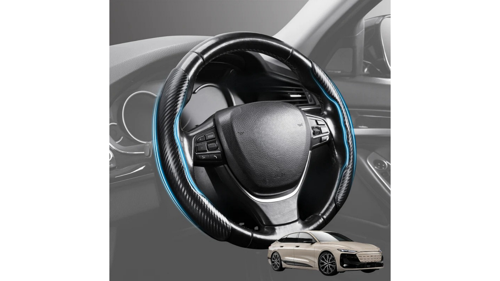 Outback GT Segmented Steering Wheel Cover Compatible for Audi e-tron 2025 - Current