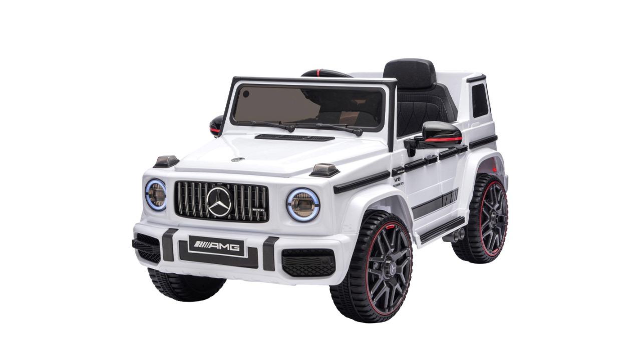 Mercedes-Benz G63 Kids Electric Ride-on Remote Control Toy Car - White