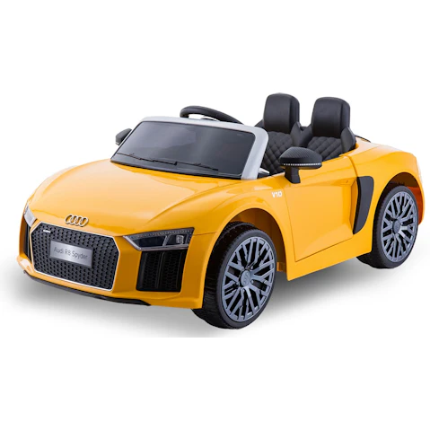 R8 Spyder Audi Electric RideOn Car - Yellow