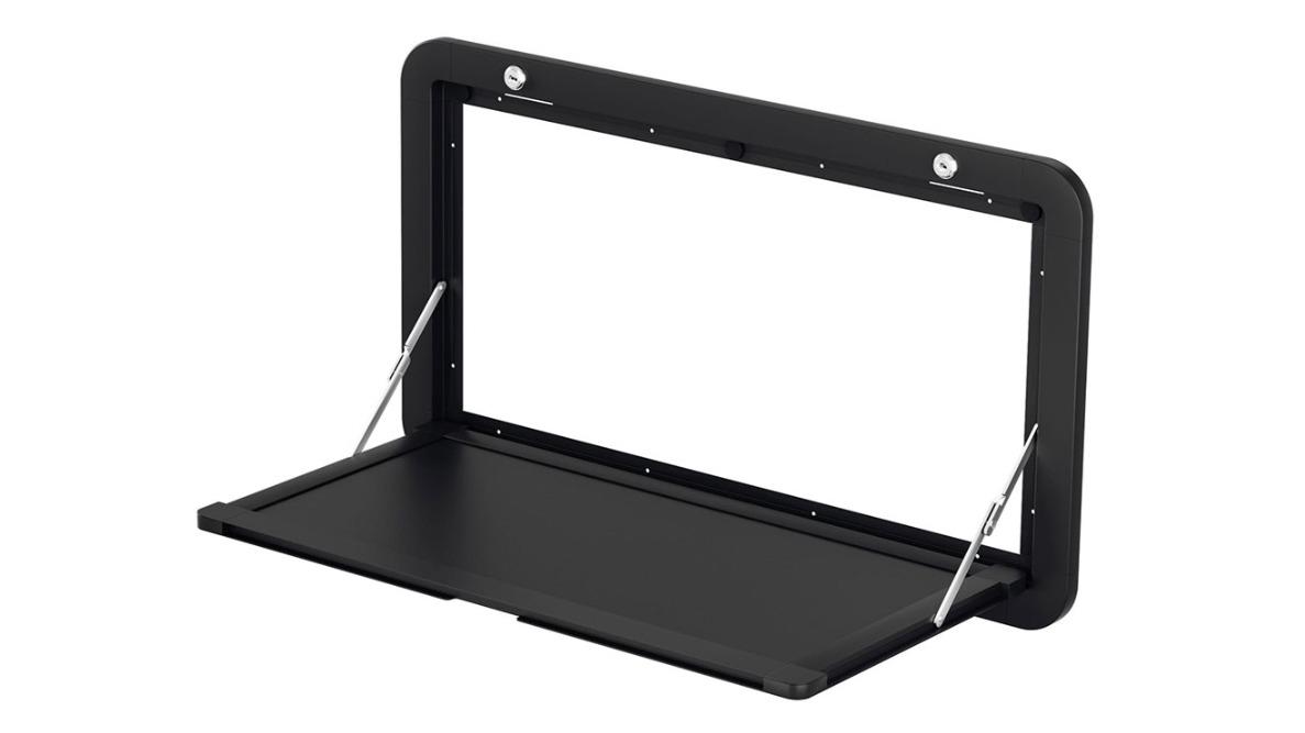 Weisshorn 80 x 45cm Caravan Table - Black