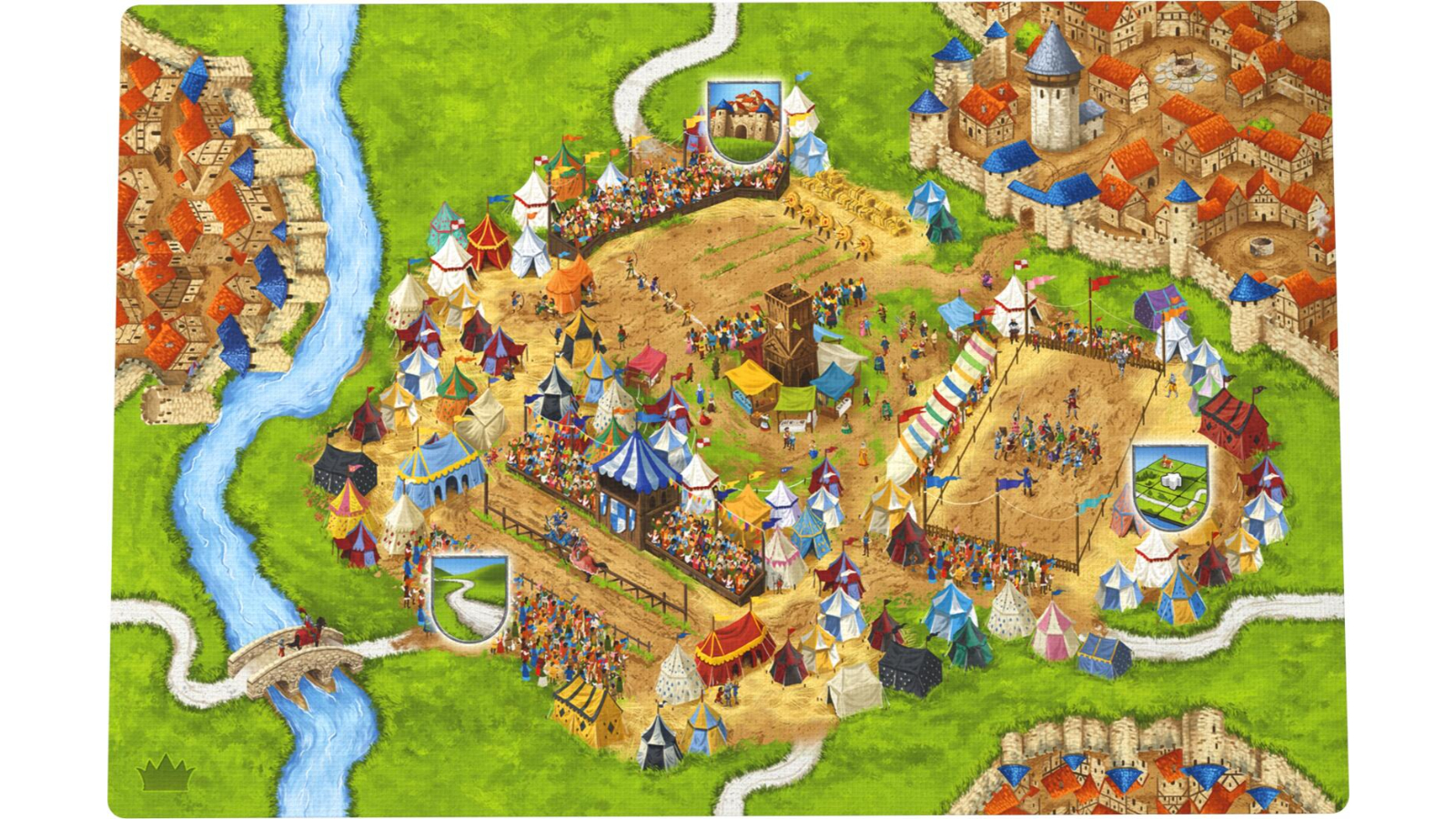 2025 Redesign Carcassonne Expansion 6 Jousts and Crests Board Game