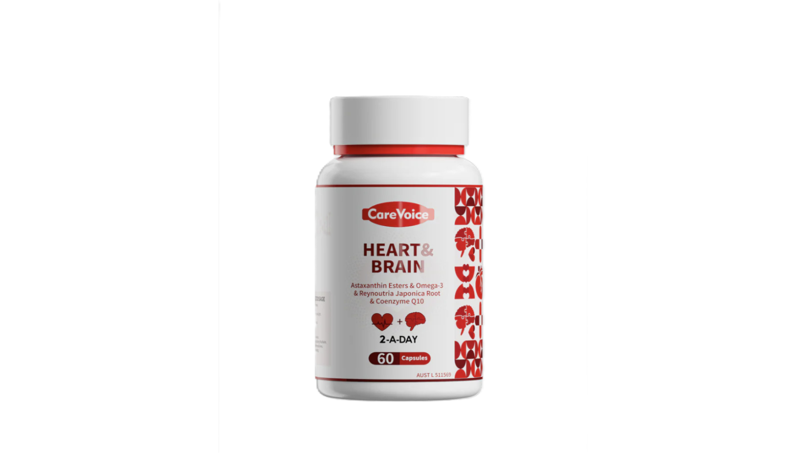 CareVoice 60 Capsule Heart and Brain Supplement