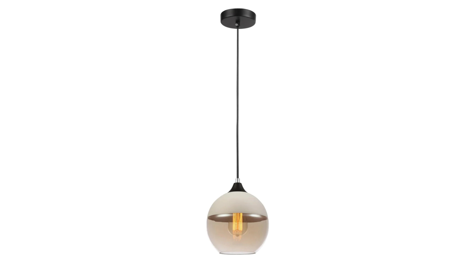 Casa White with Amber Wine Glass Shape Pendant Light