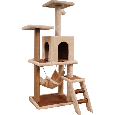 Furtastic 125cm Cat Tree Post - Beige