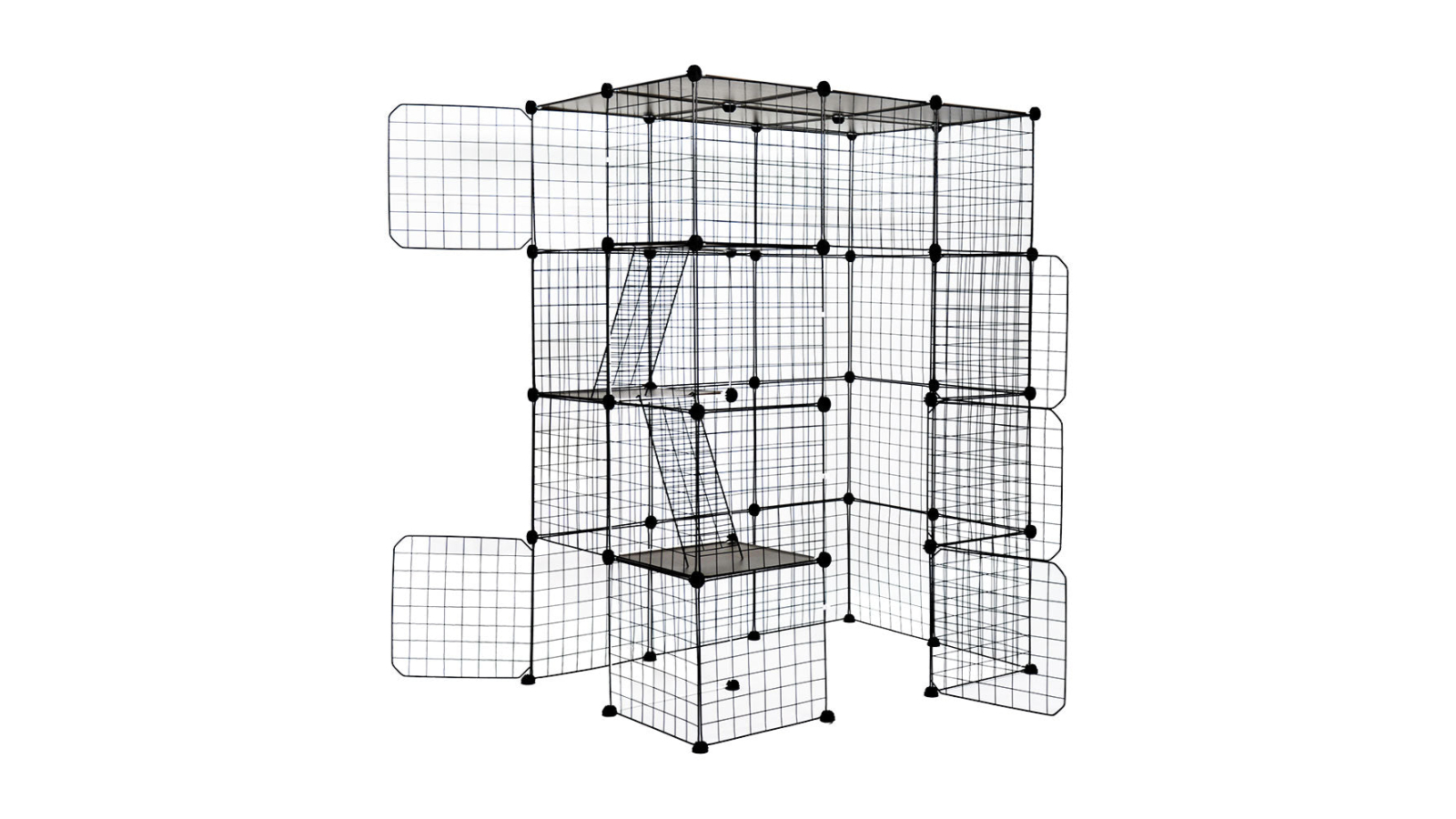 YS 4-Tier EnclosureMetal Cat Playpen - Large