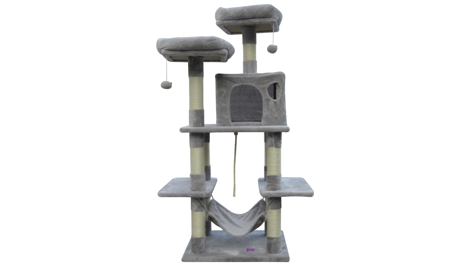 YES4PETS 145cm Cat Scratching Post Tree Scrather Pole - Little Grey