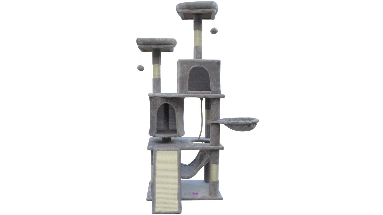 YES4PETS Large Cat Scratching Post Tree Scrather Pole - Little Grey