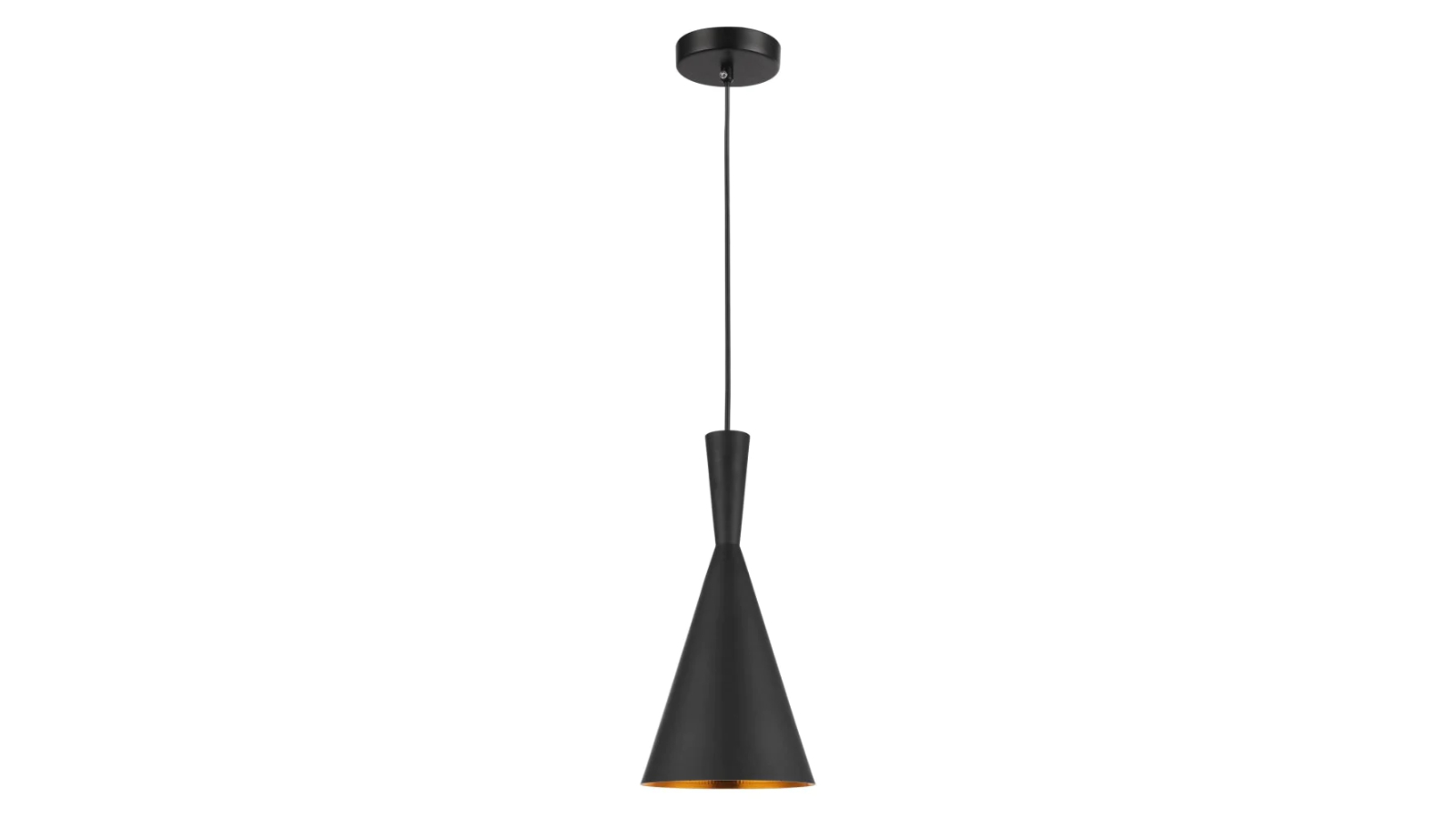 Caviar Modern Black Cone Pendant Light