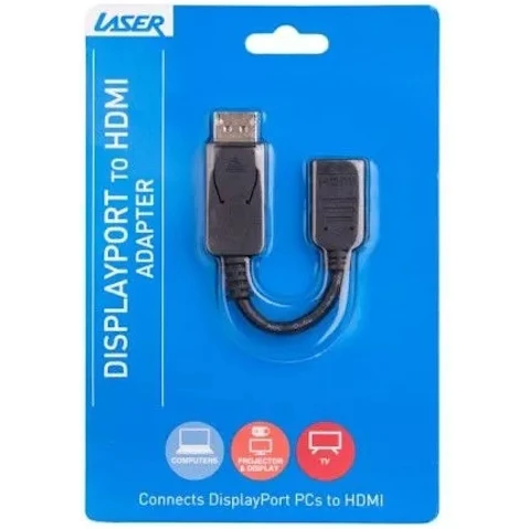 Laser DisplayPort to HDMI Adapter