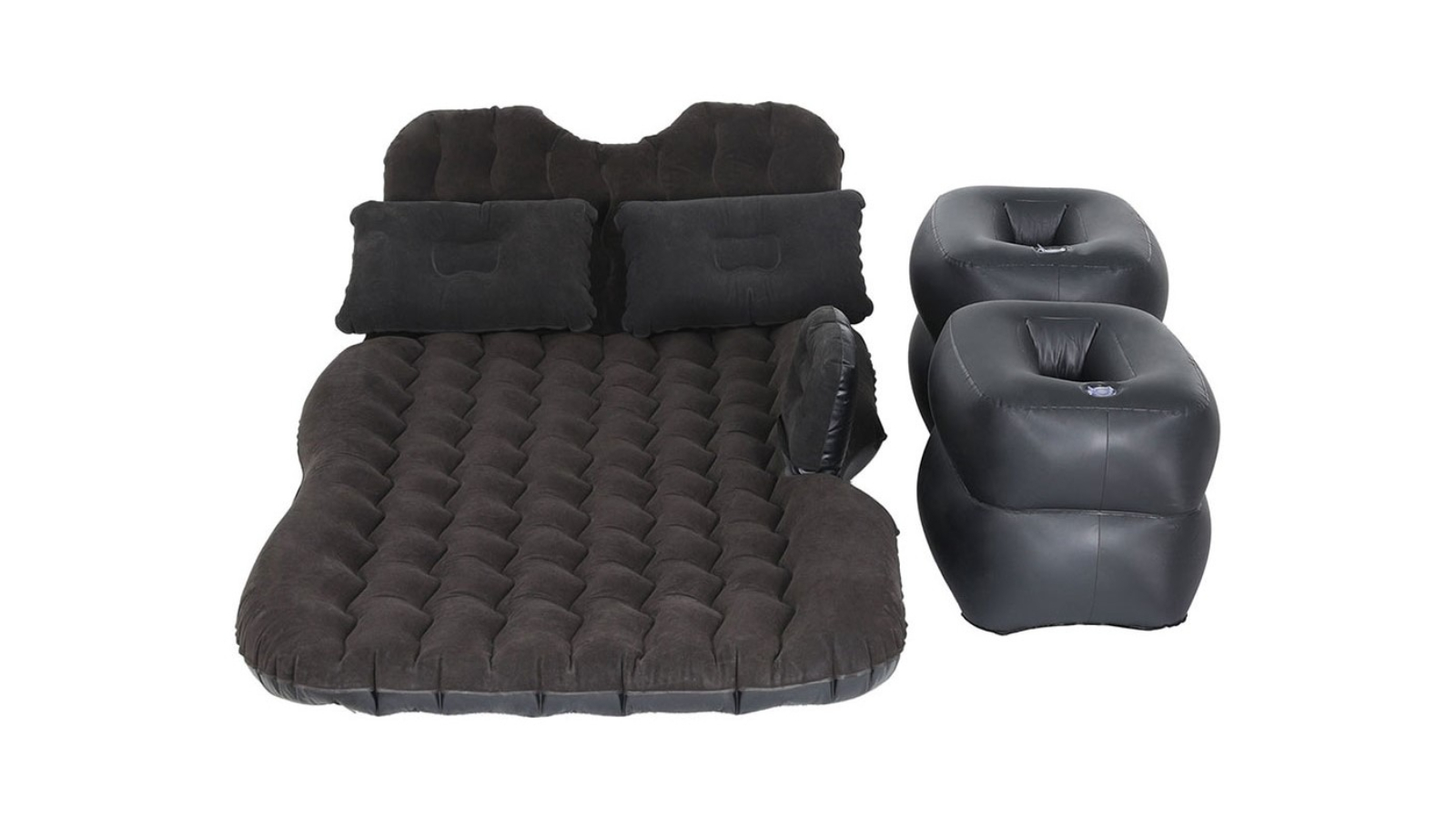 Weisshorn SUV Car Back Seat 176 x 80cm Inflatable Camping Bed - Charcoal