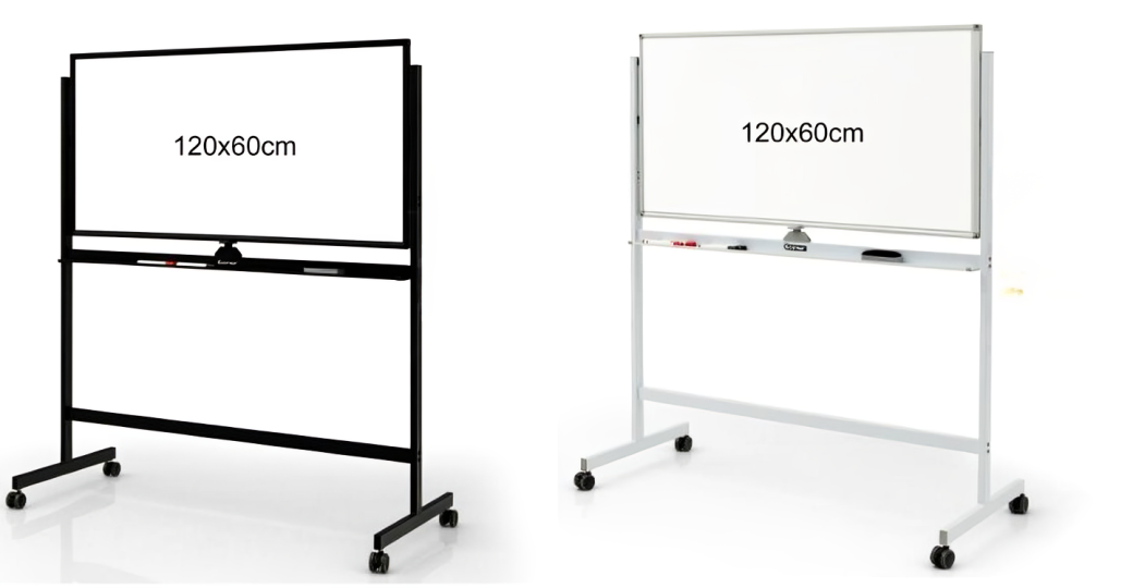 Costway Magnetic Mobile Whiteboard Metal Frame Adjustable with Marker