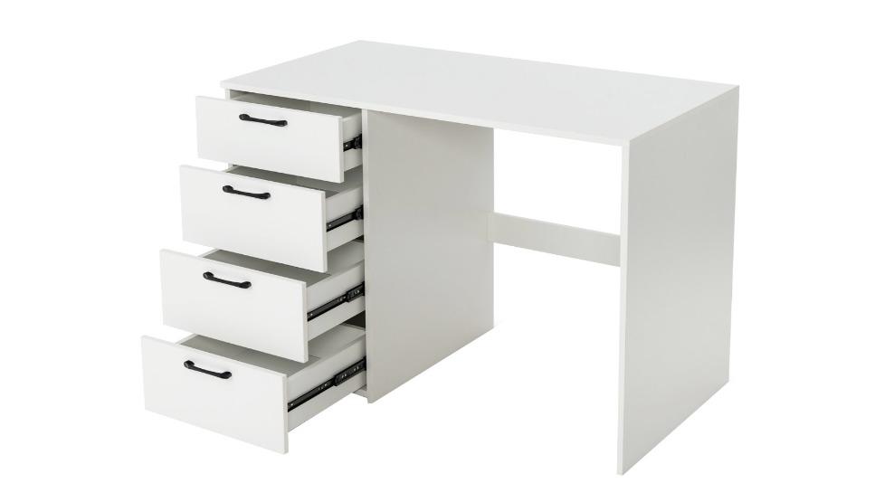 Costway 4-Drawer Home Office Computer Desk - White