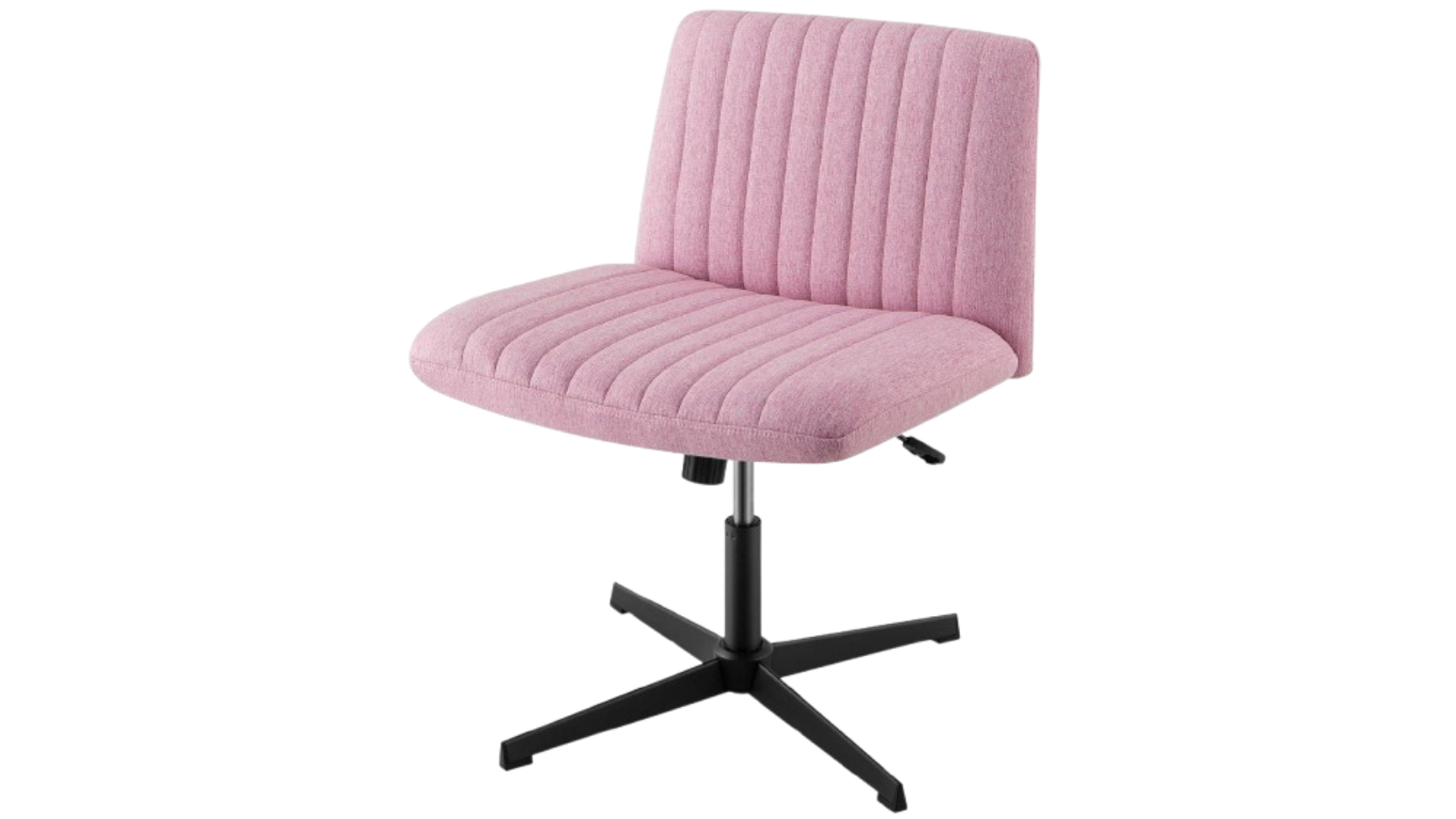 Costway Pink Reclining Swivel Desk Chair with Cushion