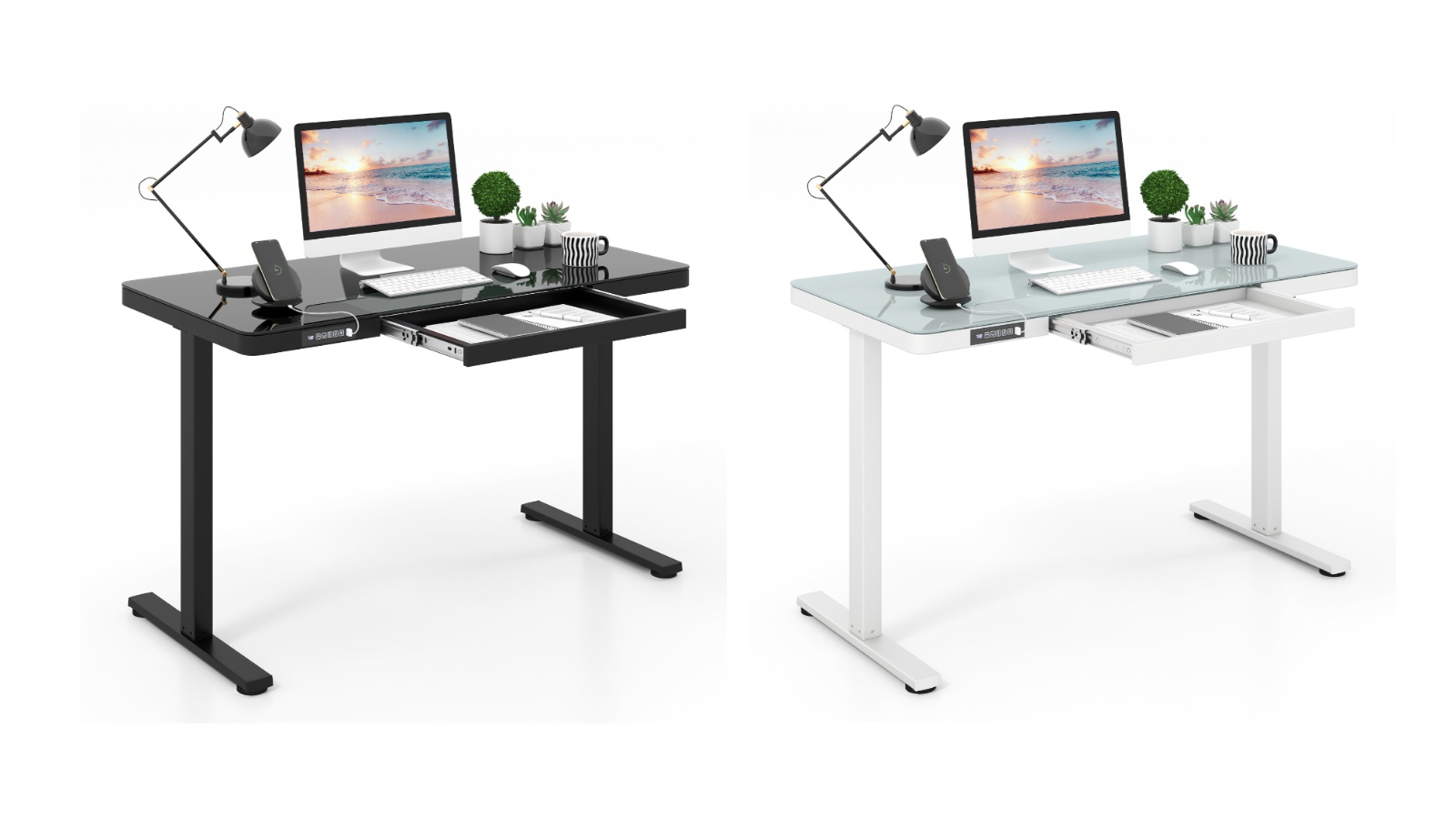 Costway 120 x 60cm Electric Standing Desk
