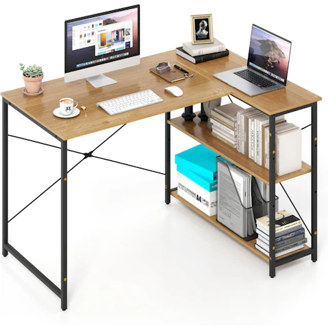 Costway L-Shaped Corner Computer Desk