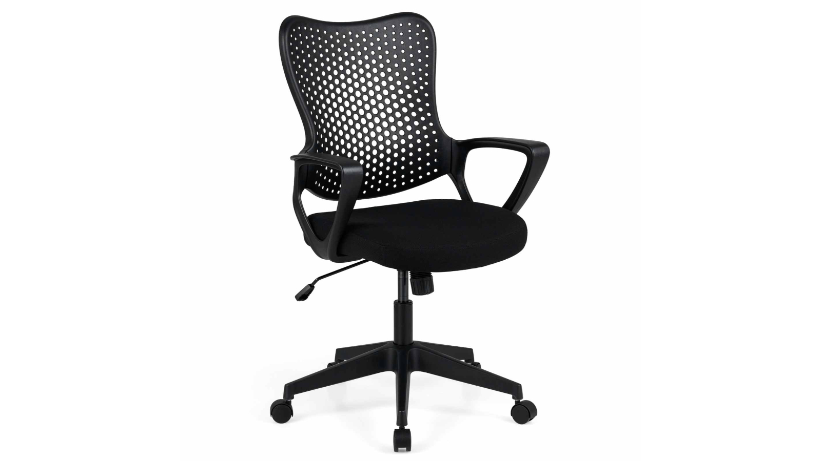 Costway Padded Armchair Office Chair with Butterfly Backrest