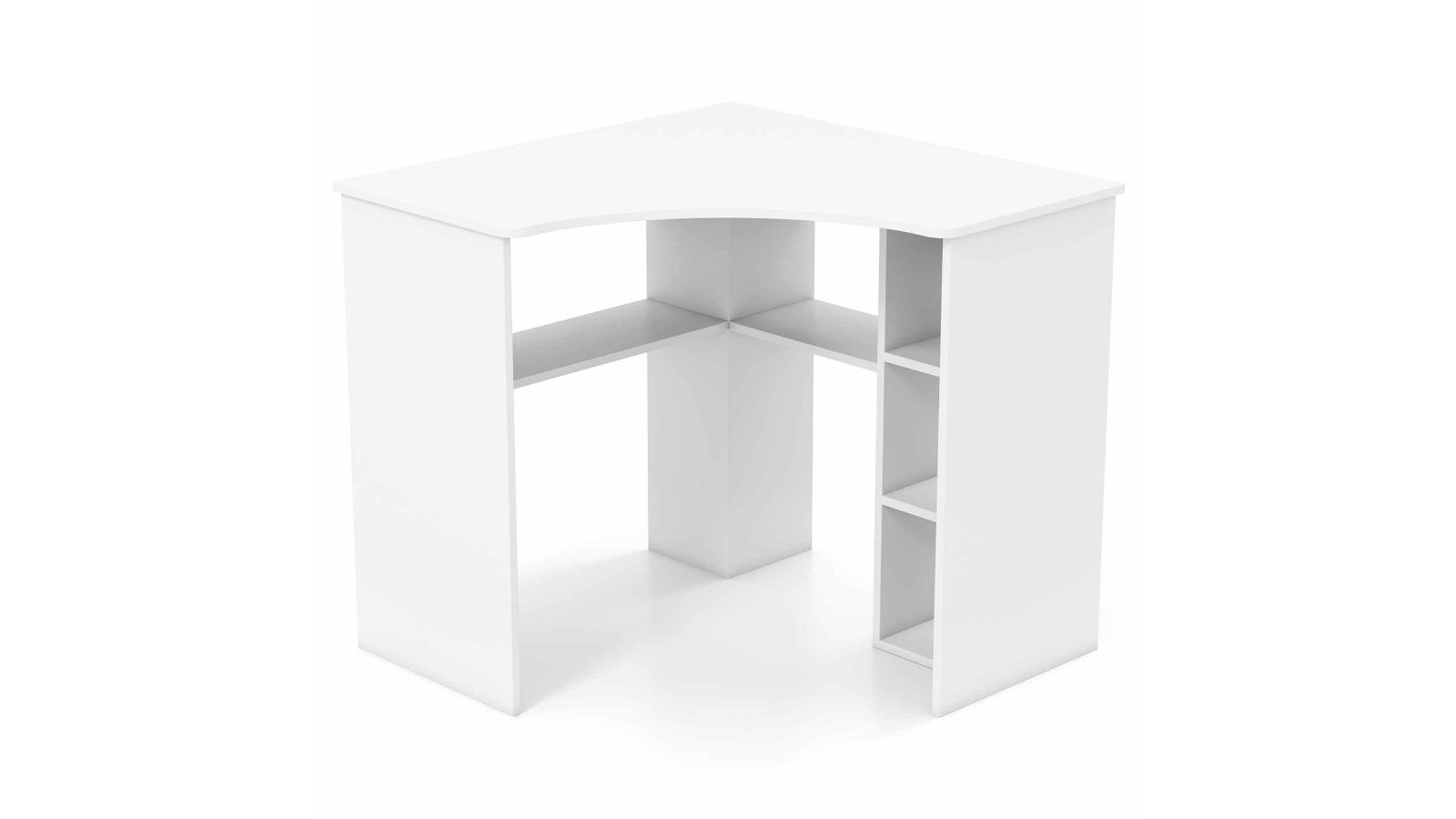Costway Wooden Triangle Corner Computer Office Desk