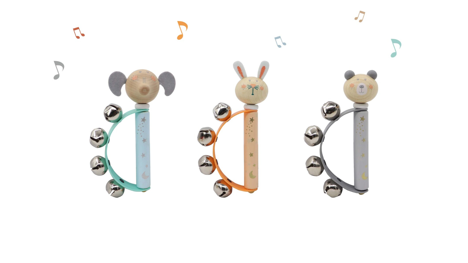 Kaper Kidz Set of 3 Calm and Breezy Animal Handbell