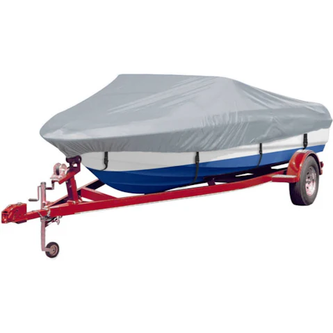 vidaXL 2 Piece Grey Boat Cover - 427-488 x 173cm