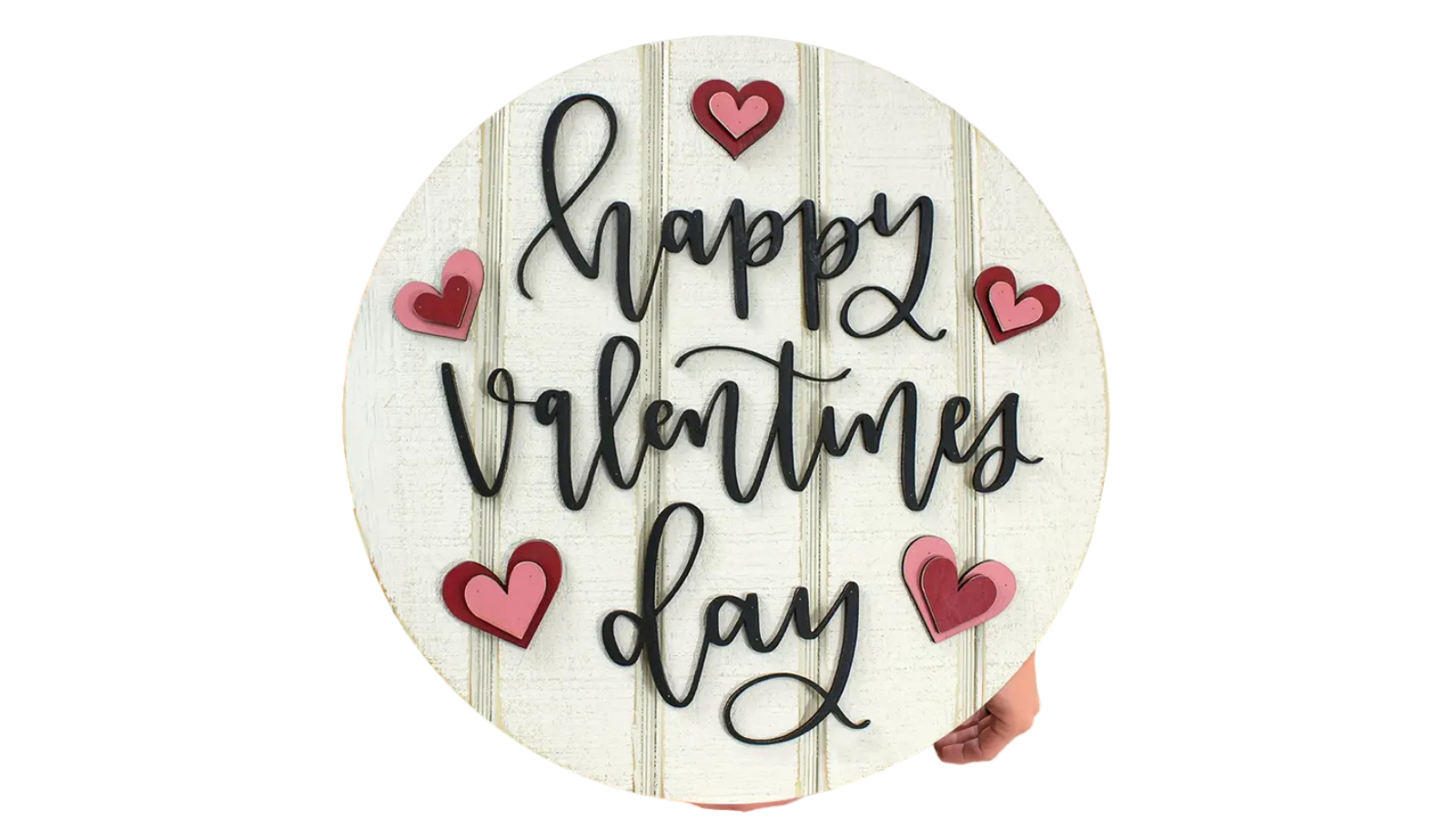 TM Valentine's Day Wooden Door Hanger Heartwarming Sign for Love Celebrations