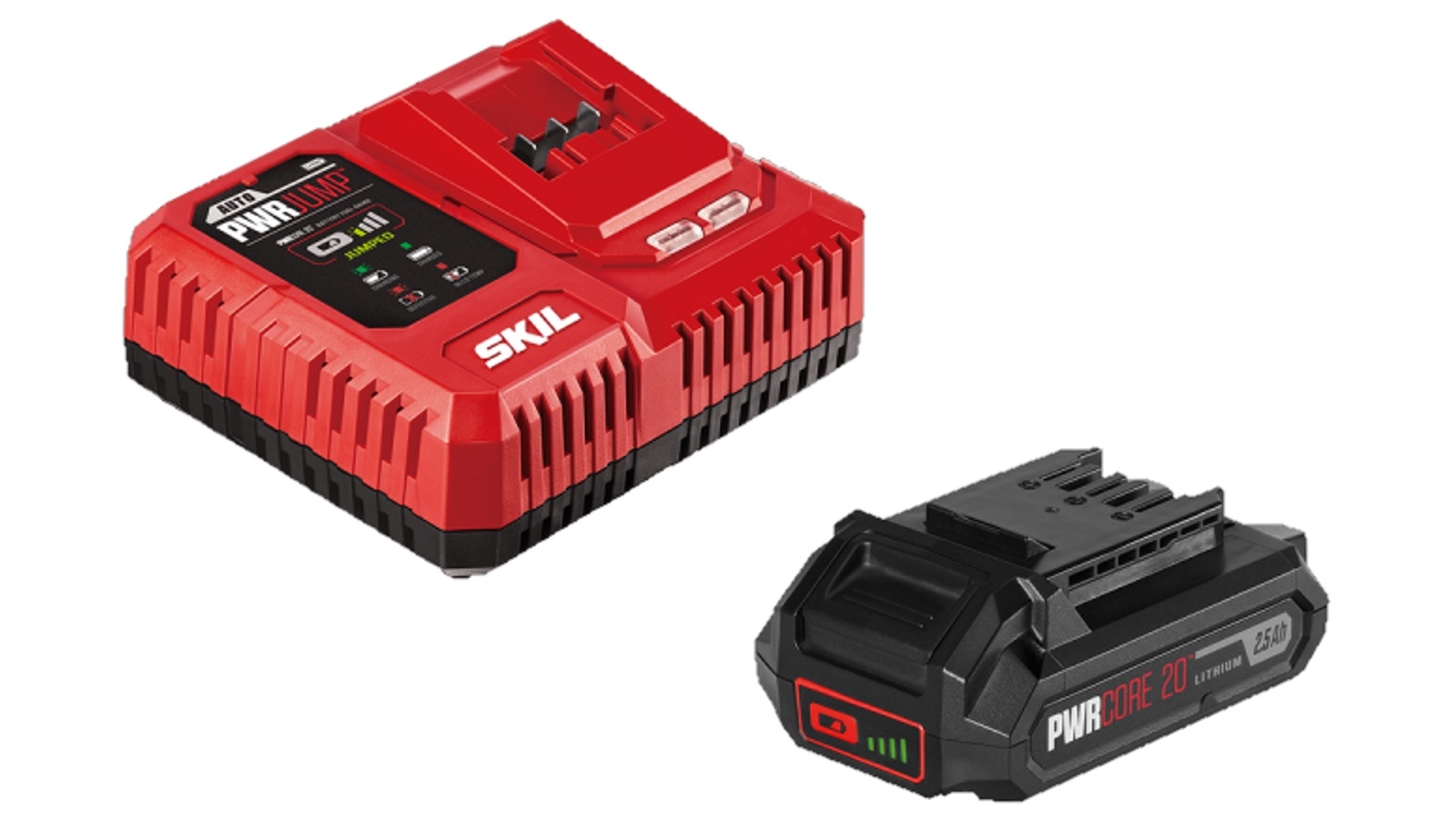 SKIL PWRCORE 20V Starter Kit - 2.5Ah Battery & PWRJUMP Charger Included