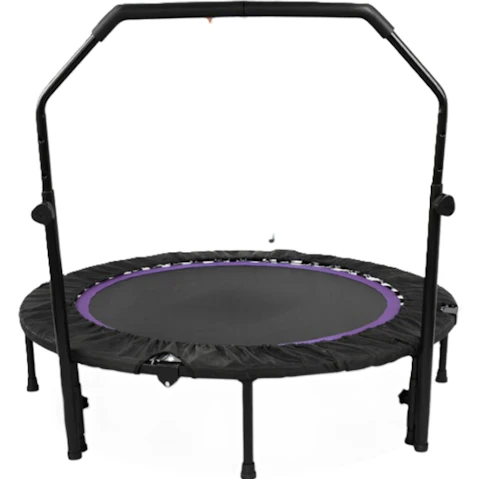 Advwin 48inch Purple Mini Trampoline with Adjustable Foam Handle