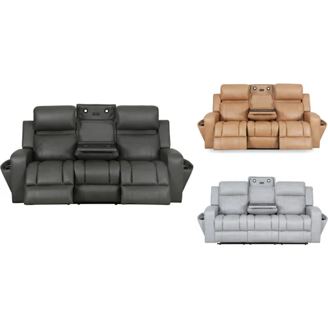 Buxton 3-Seater Fabric Powered Recliner Sofa