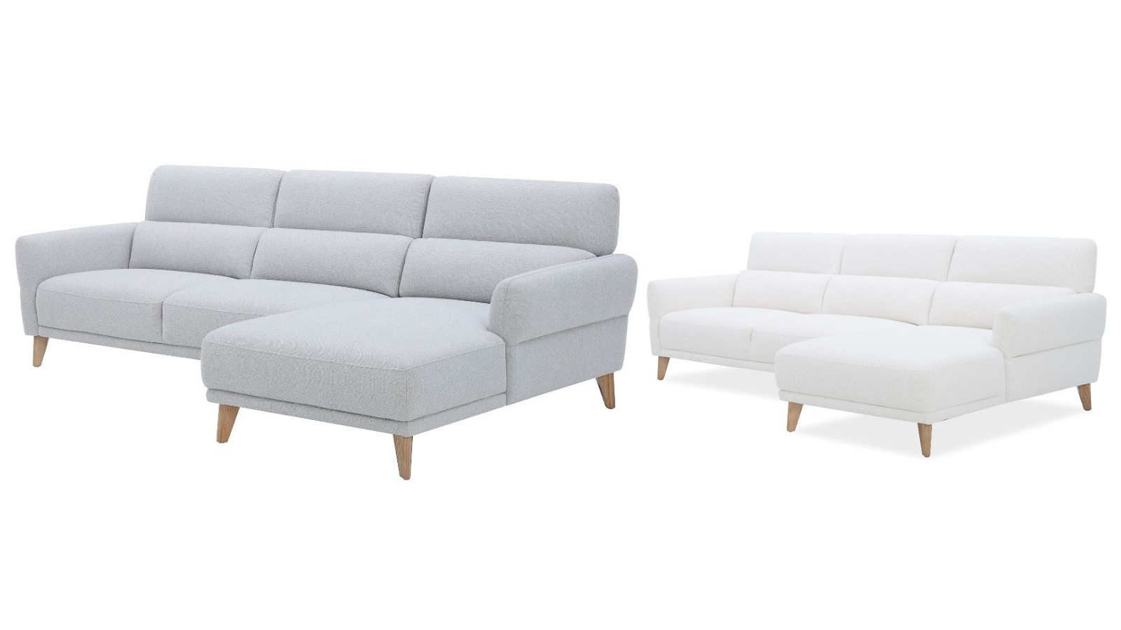 Muse 3-Seater Fabric Sofa with Right-Hand Facing Chaise