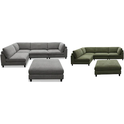 Portabella 5-Piece Fabric Modular Lounge Suite