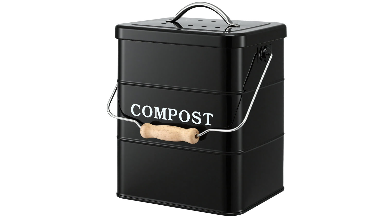 Gardeon 5L Compost Bin Kitchen Countertop Food Waste Caddy - Black