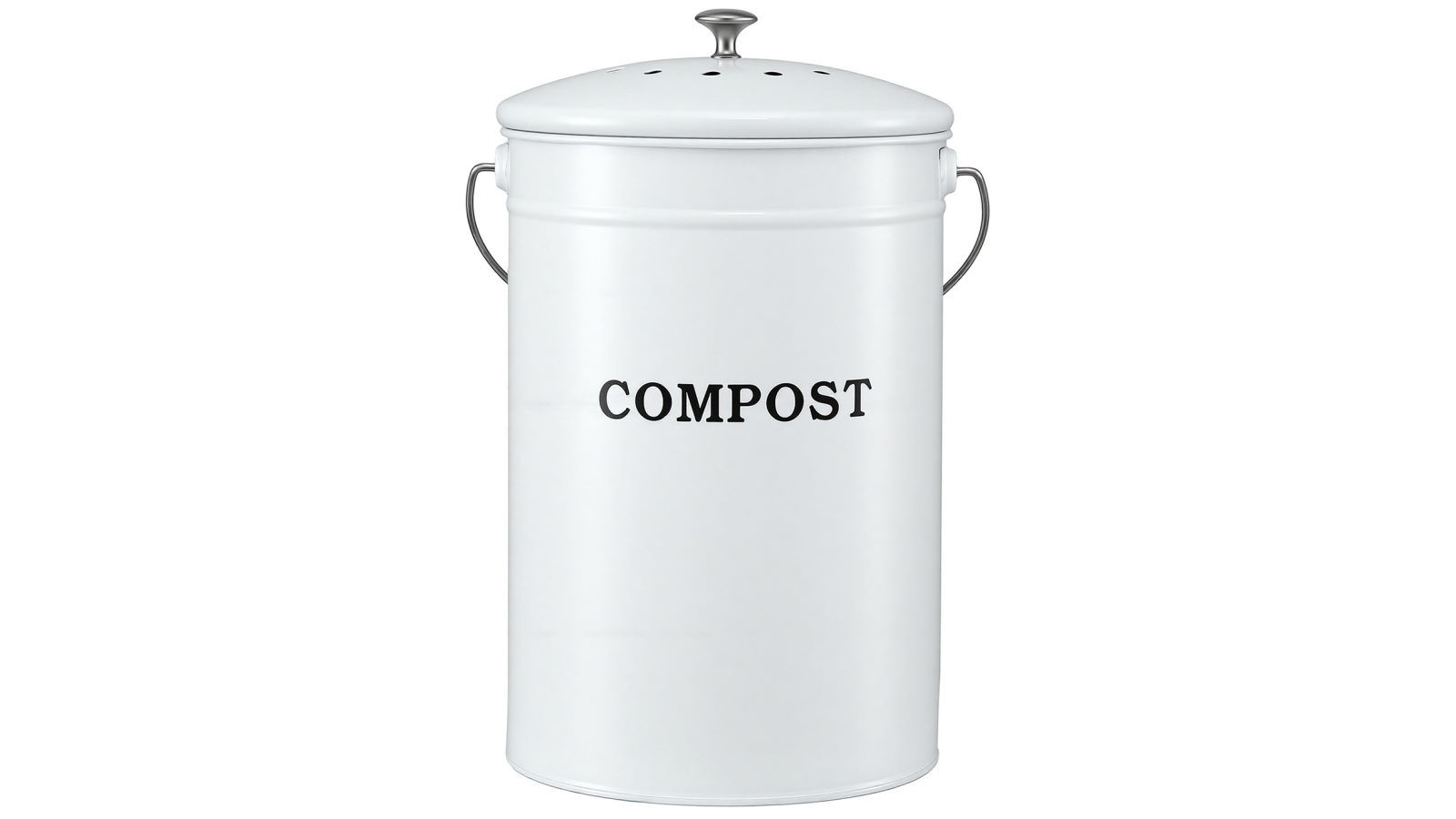 Gardeon Compost Bin Kitchen Compost Caddy Food Waste Bin Bench - White
