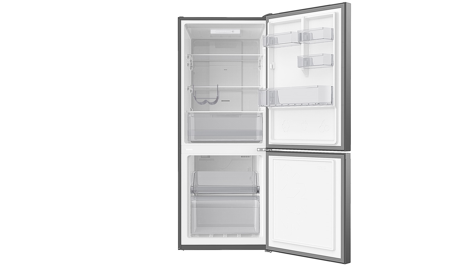 CHiQ 283L Bottom Mount Fridge Black Harvey Norman