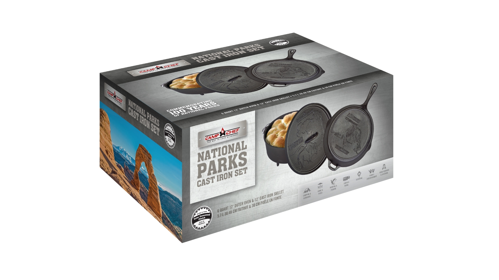 Camp Chef National Parks Cast Iron Set | Harvey Norman