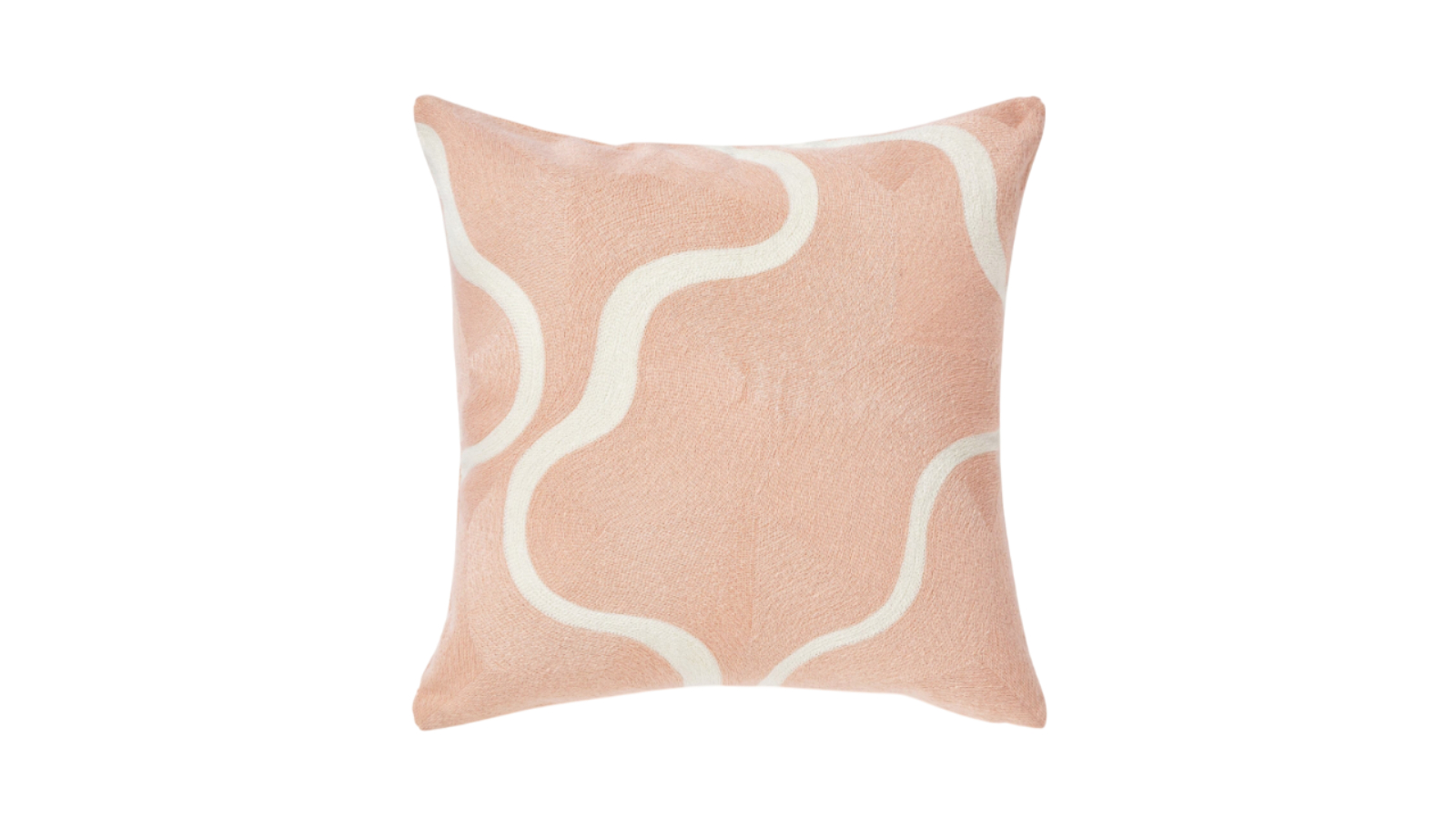Cadence and Co Louise Crewel Embroidered Cushion - Pink