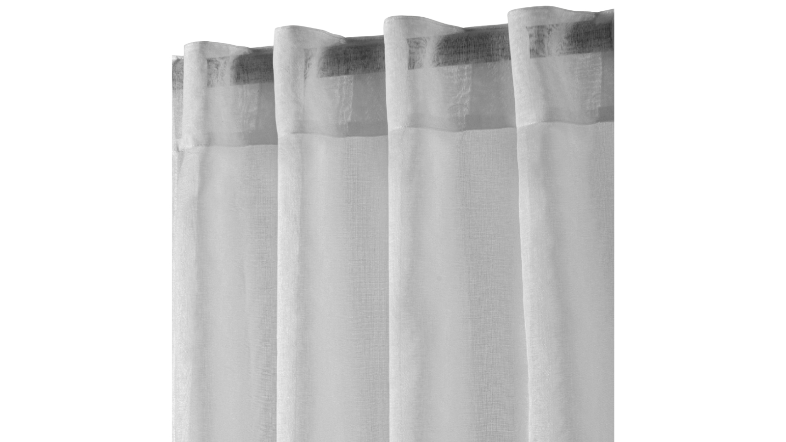 Cadence and Co Ash Kirra Sheer Concealed Tab Top Curtain Twin Pack - 90 x 223cm
