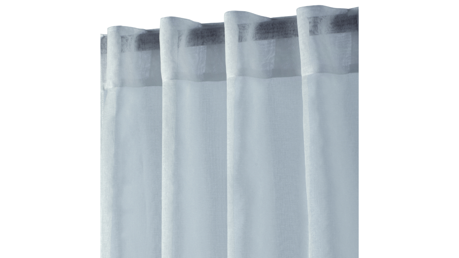 Cadence and Co Sky Kirra Sheer Concealed Tab Top Curtain Twin Pack - 90 x 223cm