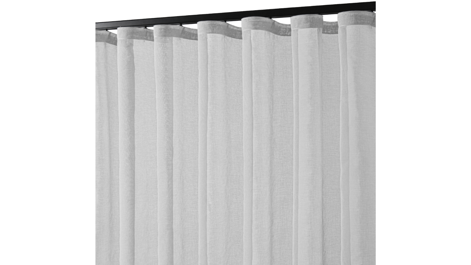Cadence and Co Ash Kirra Sheer S-Fold Curtain - 260 x 280cm