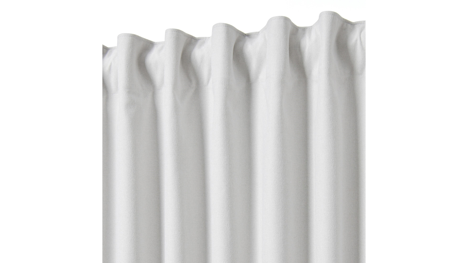 Cadence and Co Twin Pack Cloud Bennett Faux Linen Blockout Multi Header Curtain - 90 x 223cm