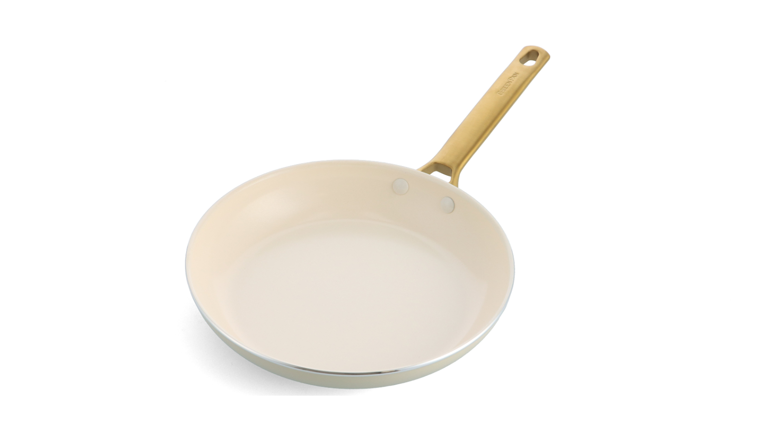 GreenPan Padova 2 Piece 26cm and 30cm Frypan Set - Cream White