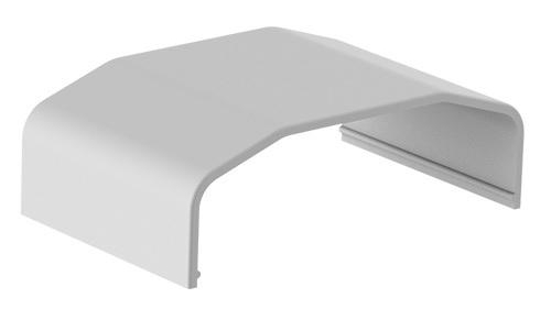 Brateck 64x21.5x40mm Plastic Cable Cover Joint - White