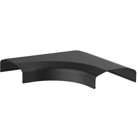 Brateck 127x127x21.5mm Plastic Cable Cover Joint L Shape - Black