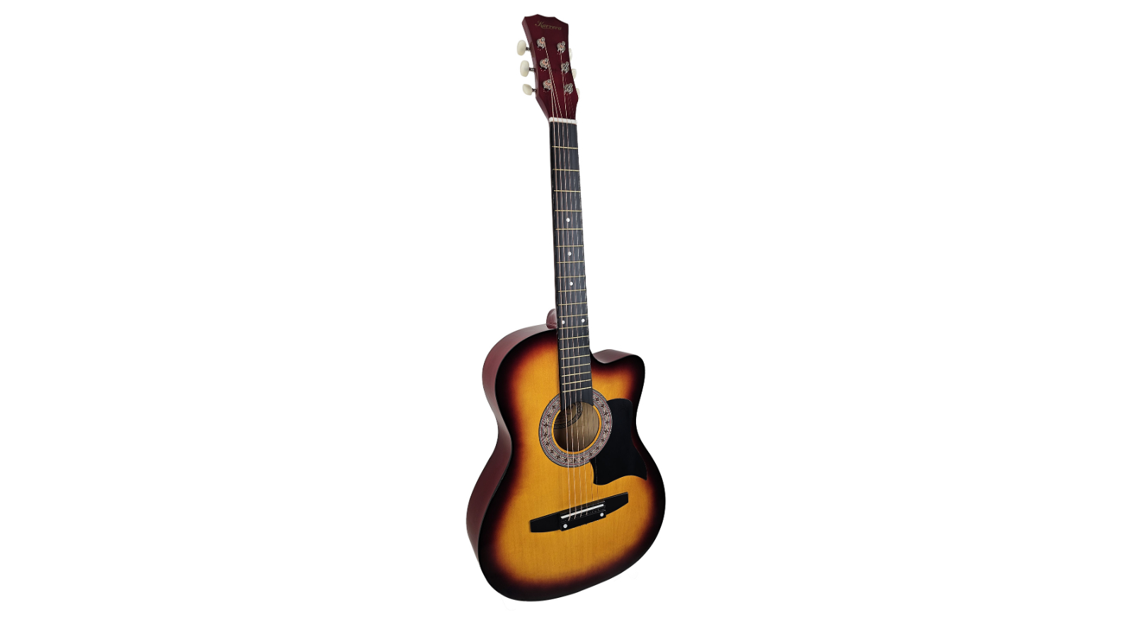 Karrera 38inch Sun Burst Cutaway Acoustic Guitar with Bag