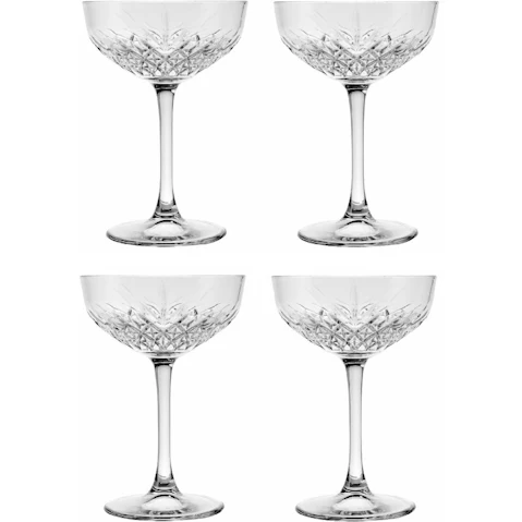Pasabahce 255ml Timeless Champagne Glass - Set of 4