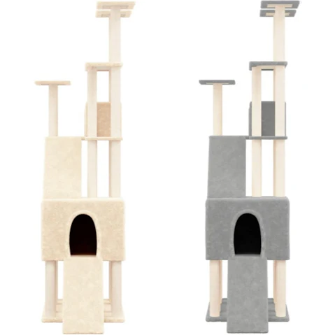 vidaXL 190cm Cat Tree with Sisal Scratching