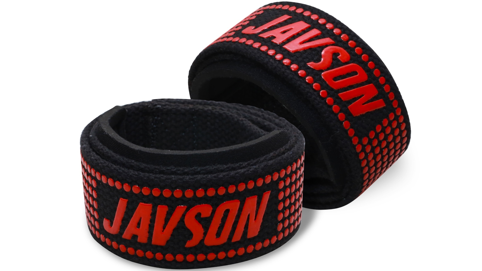Javson Weightlifting Straps Neoprene Padded Gel Grip